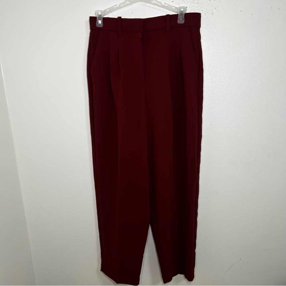 Aritzia Wilfred burnt red trousers